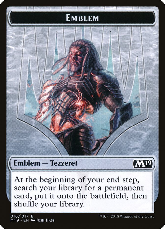 Tezzeret, Artifice Master Emblem [Core Set 2019 Tokens] | Silver Goblin