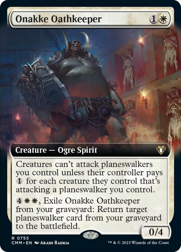 Onakke Oathkeeper (Extended Art) [Commander Masters] | Silver Goblin