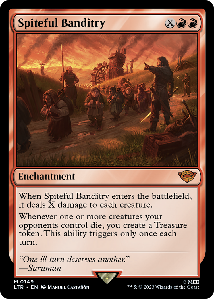 Spiteful Banditry (149) Foil - The Lord of the Rings: Tales of Middle-earth