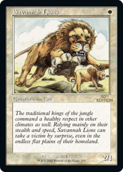 Savannah Lions (Retro) (335) - 30th Anniversary Edition