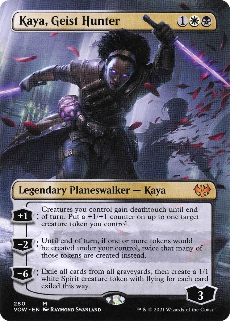 Kaya, Geist Hunter (Borderless) (280) Foil - Innistrad: Crimson Vow