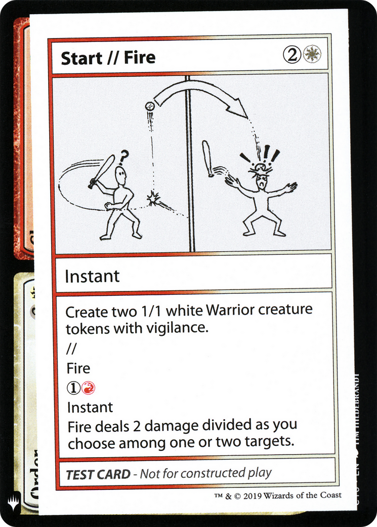 Start // Fire - Mystery Booster Playtest Cards 2019