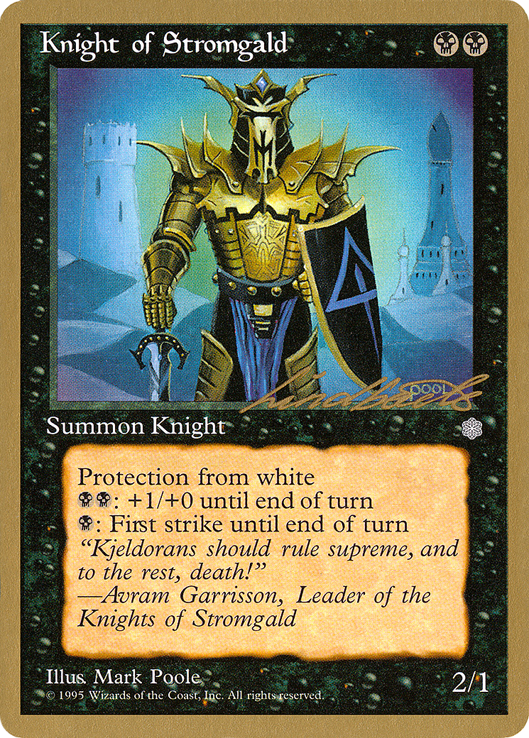 Knight of Stromgald - 1996 Leon Lindback (ICE) - Pro Tour Collector Set