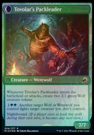 Tovolar's Huntmaster // Tovolar's Packleader (204s) Foil - Innistrad: Midnight Hunt Promos