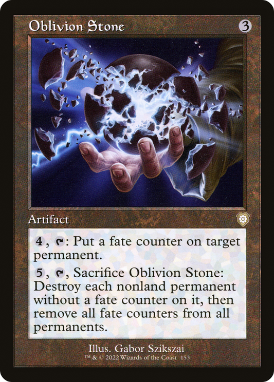 Oblivion Stone (Retro) (153) - The Brothers' War Commander