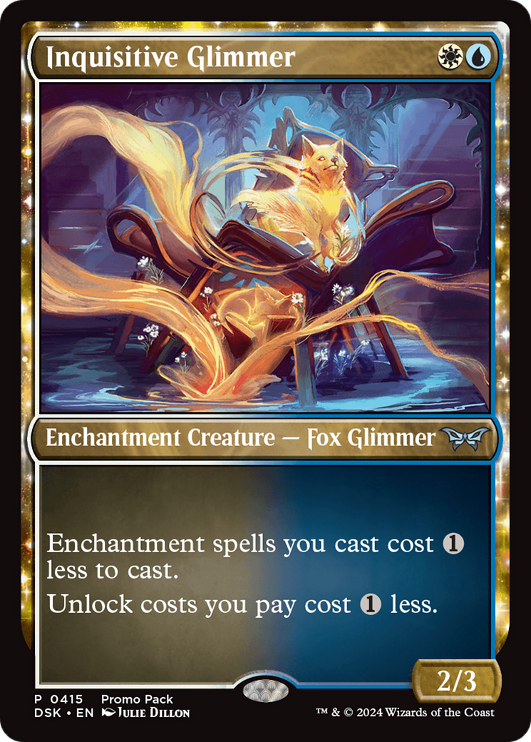 Inquisitive Glimmer [Duskmourn: House of Horror Promos] Foil