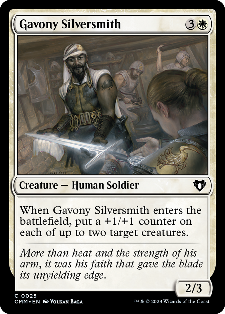 Gavony Silversmith (025) - Commander Masters