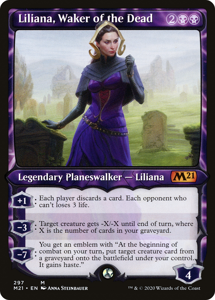 Liliana, Waker of the Dead (Showcase) (297) - Core Set 2021