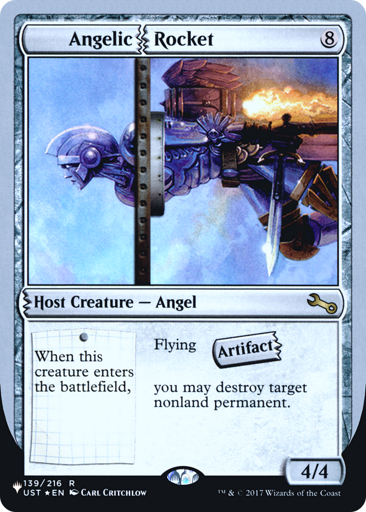 Angelic Rocket (054) Foil - The List (Unfinity Foil Edition)