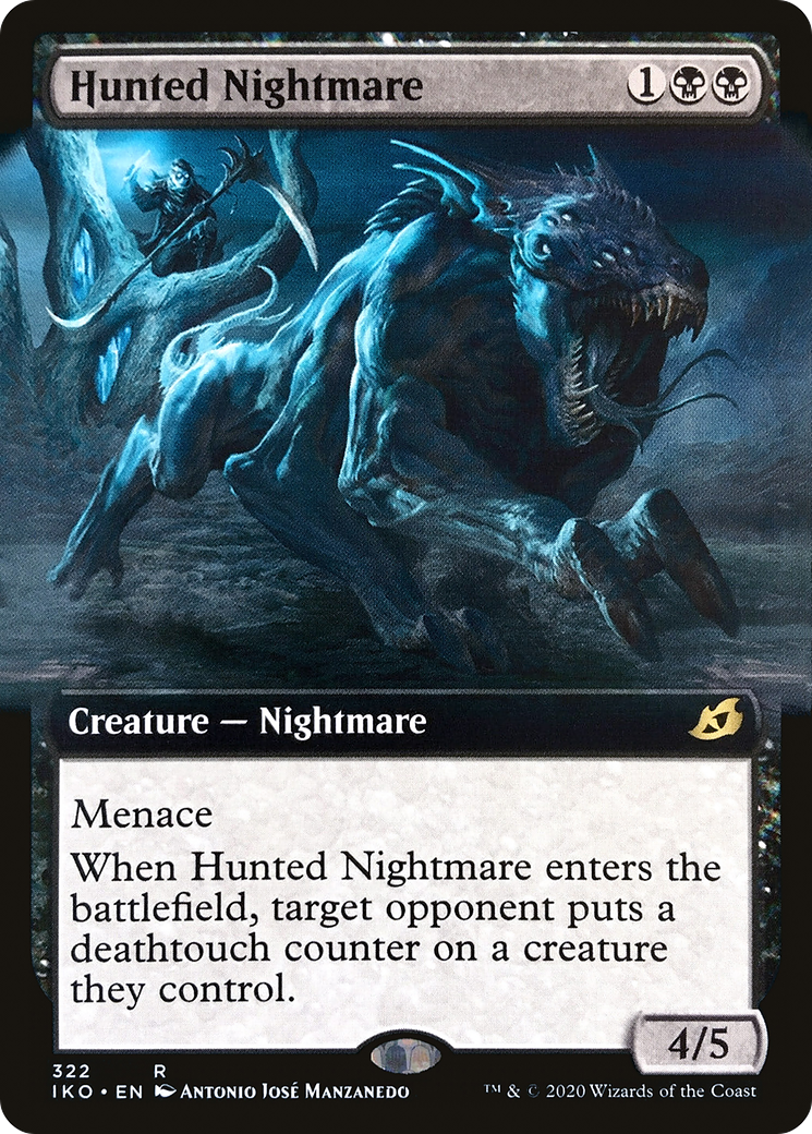 Hunted Nightmare (Extended Art) (322) Foil - Ikoria: Lair of Behemoths