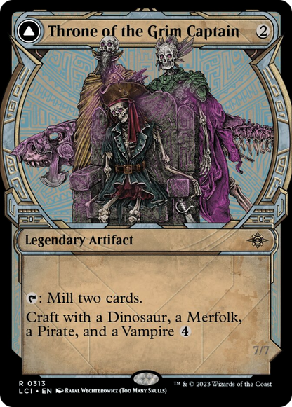 Throne of the Grim Captain (Showcase) (313) Foil - The Lost Caverns of Ixalan