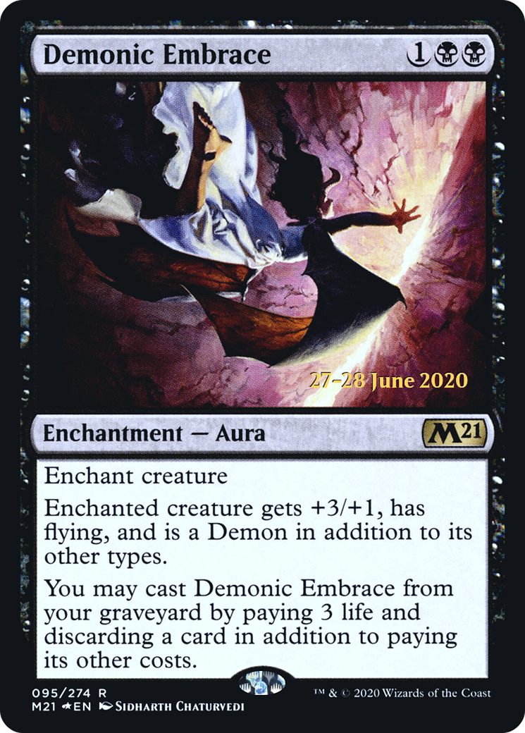 Demonic Embrace (095) Foil - Core Set 2021 Promos