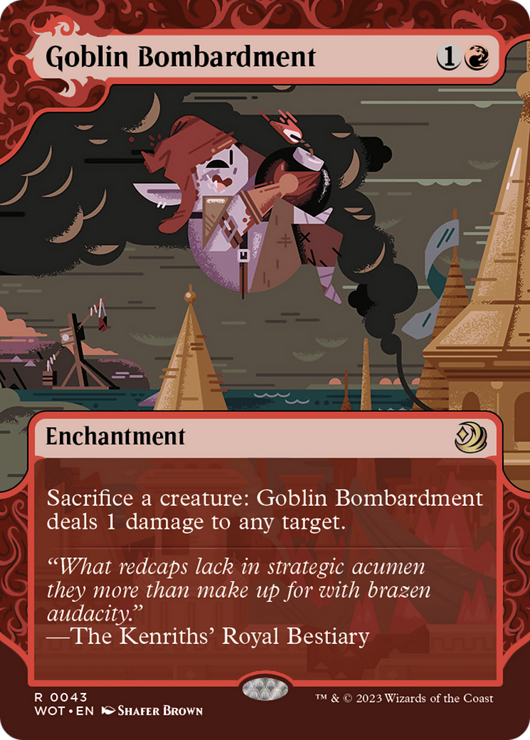 Goblin Bombardment (Showcase) (043) Foil - Wilds of Eldraine: Enchanting Tales