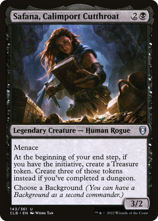 Safana, Calimport Cutthroat (143) Foil - Commander Legends: Battle for Baldur's Gate