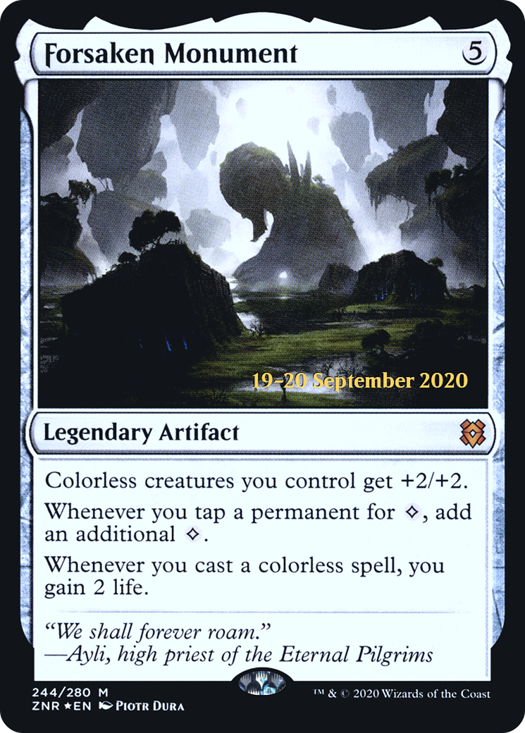 Forsaken Monument (244s) Foil - Zendikar Rising Promos