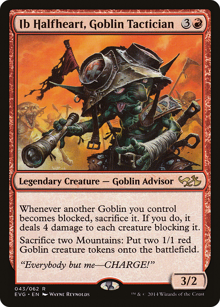 Ib Halfheart, Goblin Tactician (Elves vs. Goblins) [Duel Decks Anthology] | Silver Goblin