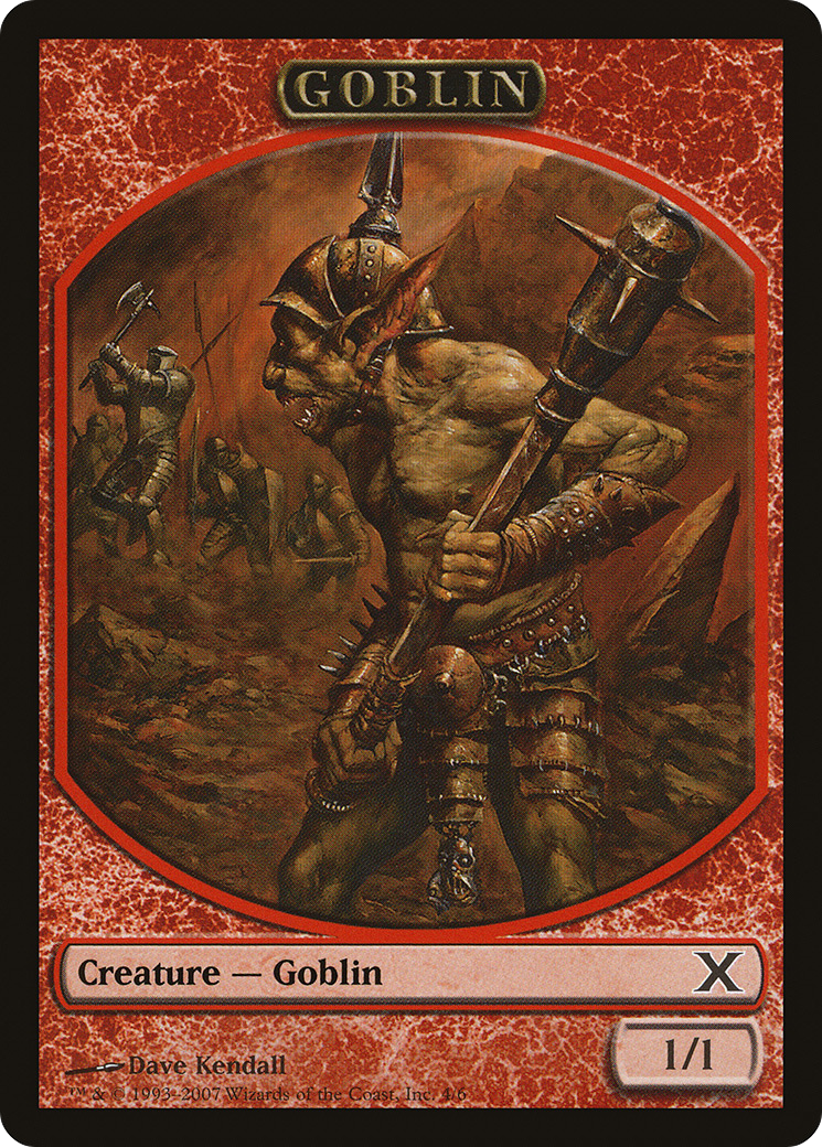 Goblin Token [Tenth Edition Tokens] | Silver Goblin