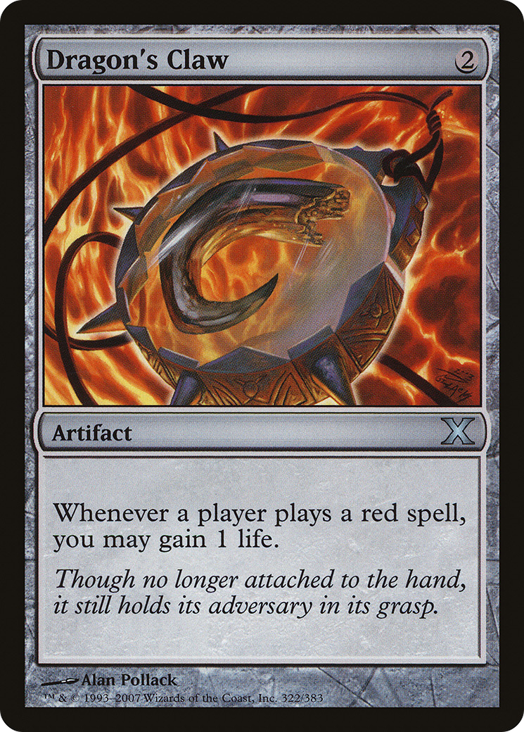 Dragon's Claw (322) Foil - Tenth Edition