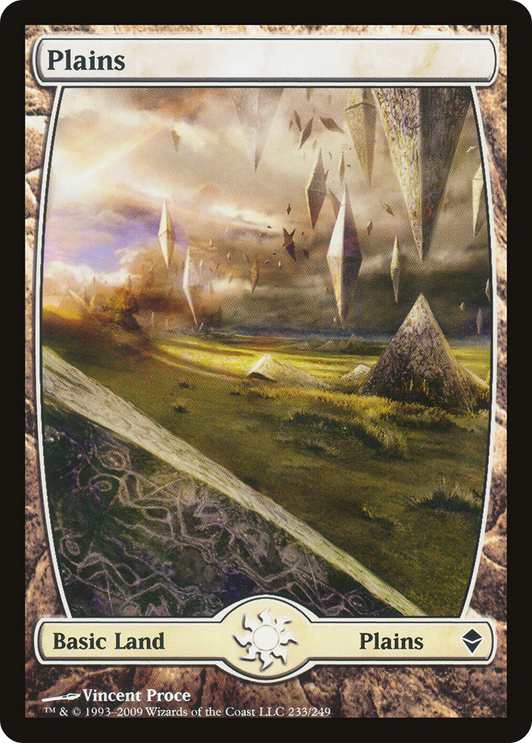 Plains – Full Art (233) Foil - Zendikar