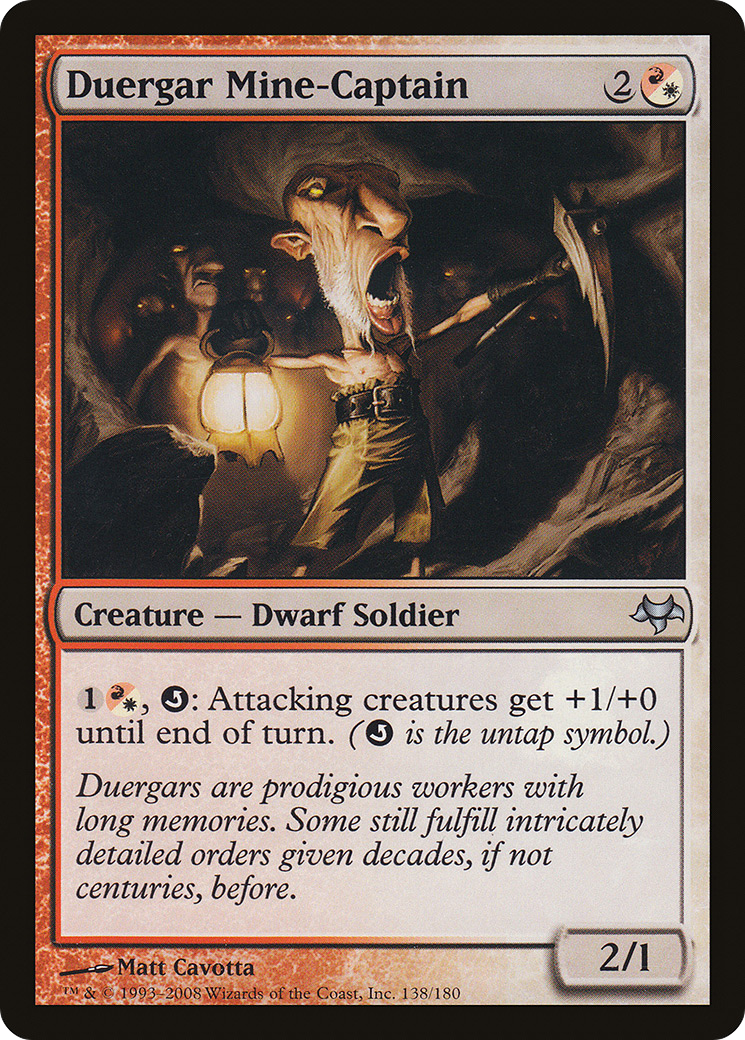 Duergar Mine-Captain (138) Foil - Eventide