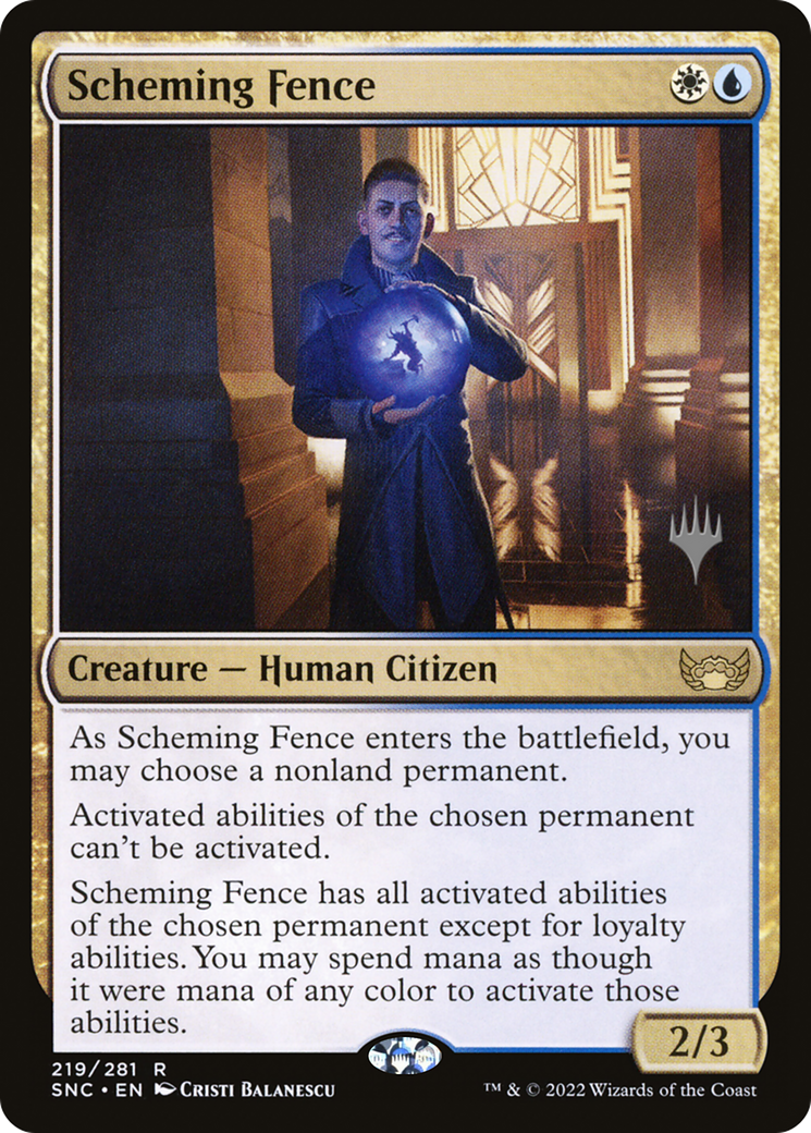 Scheming Fence (219) - Streets of New Capenna Promos