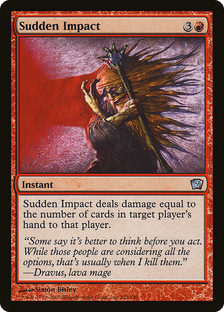 Sudden Impact (222) Foil - Ninth Edition