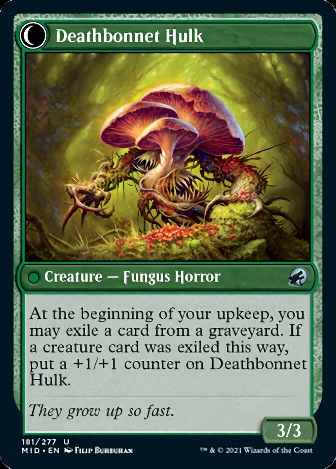 Deathbonnet Sprout // Deathbonnet Hulk (181) - Innistrad: Midnight Hunt