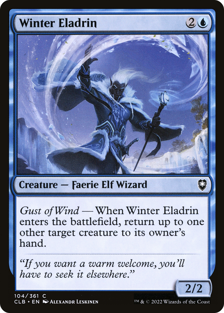 Winter Eladrin (104) - Commander Legends: Battle for Baldur's Gate