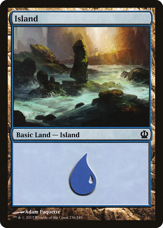Island (236) [Theros] Foil