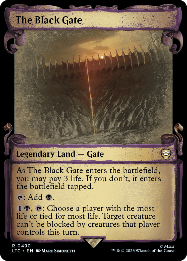 The Black Gate (Showcase Scrolls) (Showcase) (490) - Tales of Middle-earth Commander