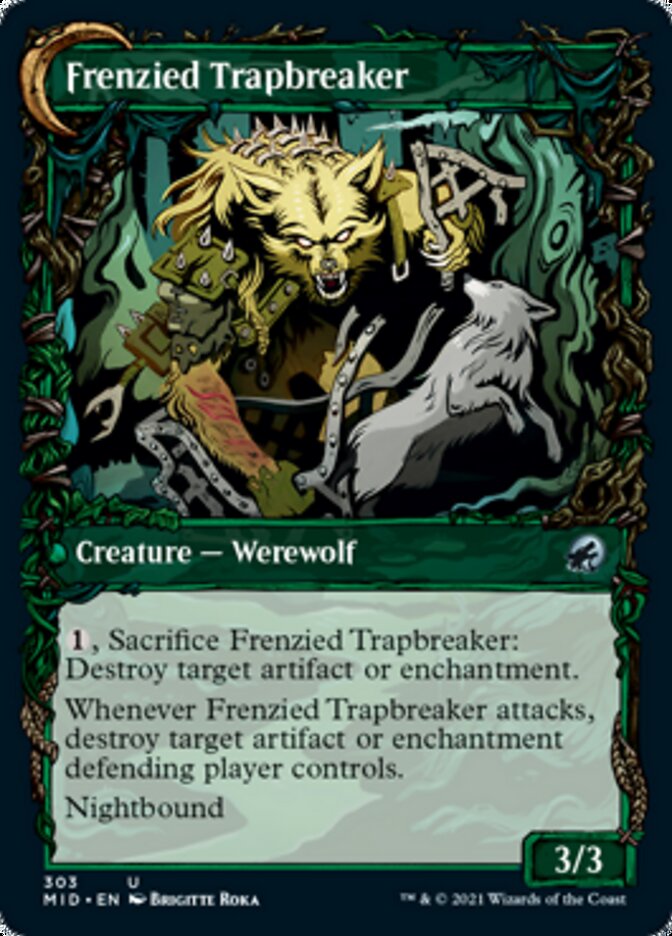 Outland Liberator // Frenzied Trapbreaker (Showcase) (303) Foil - Innistrad: Midnight Hunt