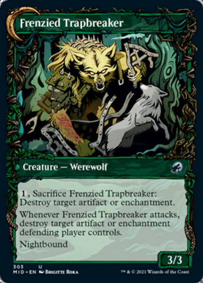 Outland Liberator // Frenzied Trapbreaker (Showcase) (303) Foil - Innistrad: Midnight Hunt