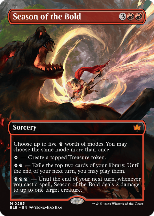 Season of the Bold (Borderless) [Bloomburrow] Foil
