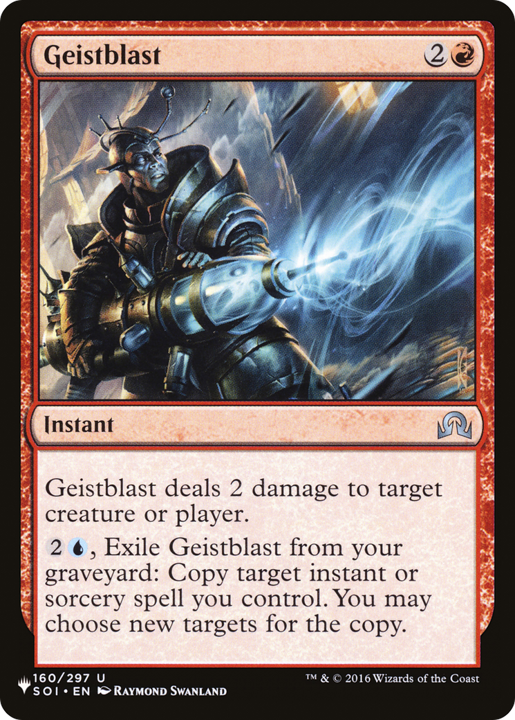 Geistblast (SOI-160) - The List