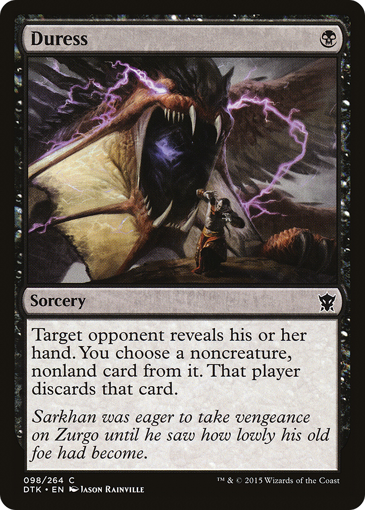 Duress (098) Foil - Dragons of Tarkir