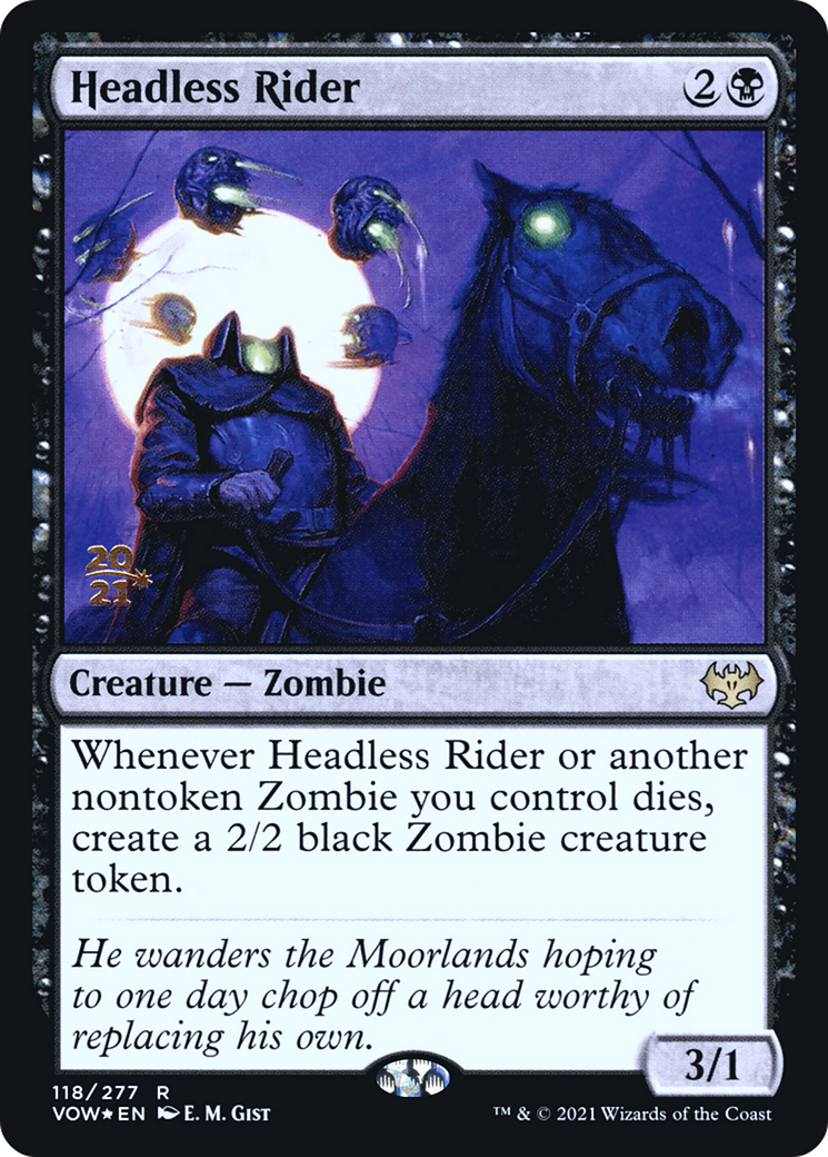 Headless Rider (118s) Foil - Innistrad: Crimson Vow Promos