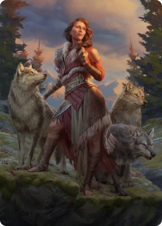 Arlinn, the Pack's Hope 1 Art Card [Innistrad: Midnight Hunt Art Series] | Silver Goblin