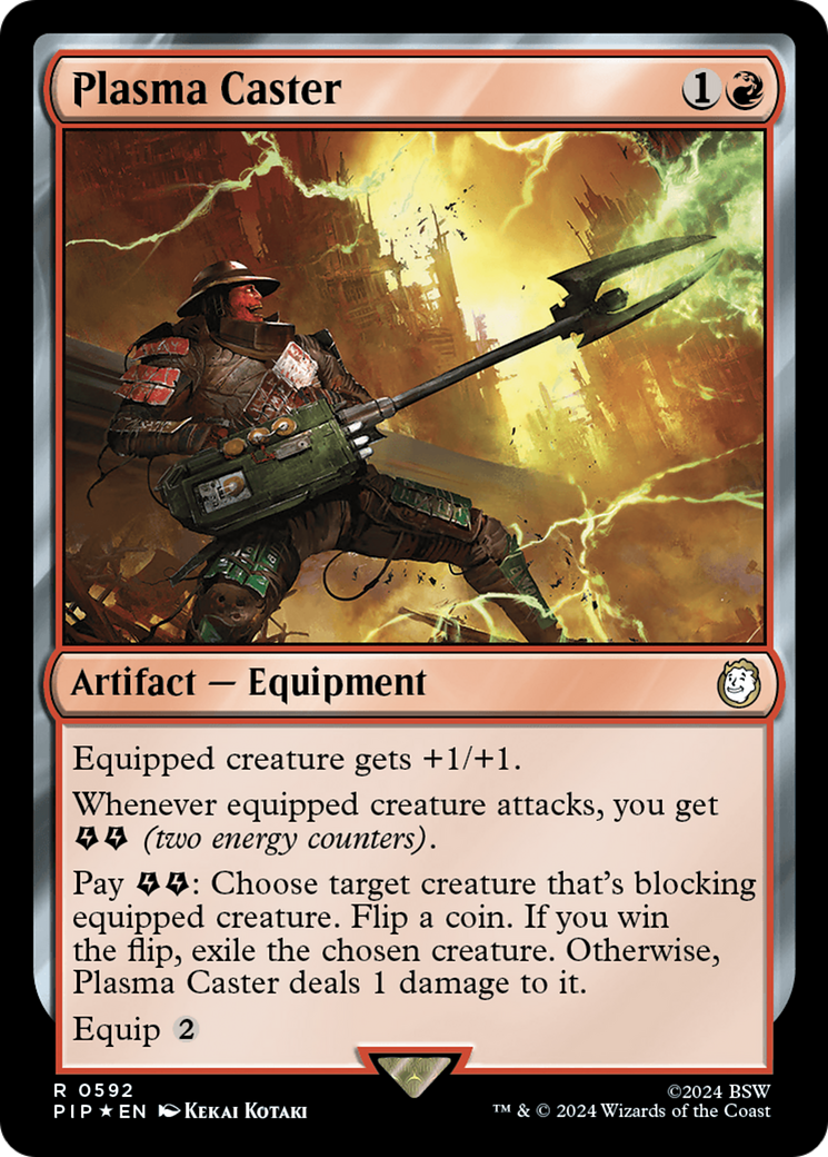 Plasma Caster (Surge Foil) (592) Foil - Fallout