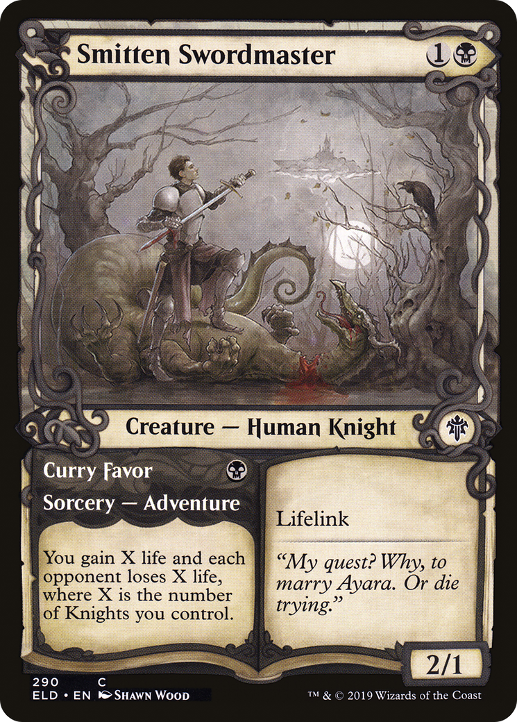 Smitten Swordmaster (Showcase) (290) - Throne of Eldraine