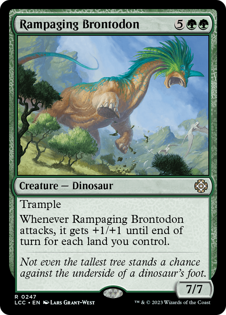 Rampaging Brontodon (247) - The Lost Caverns of Ixalan Commander