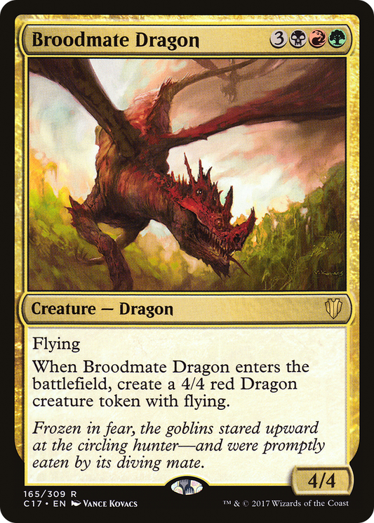 Broodmate Dragon (165) - Commander 2017