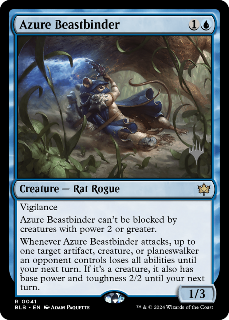 Azure Beastbinder (Promo Pack) [Bloomburrow Promos] | Silver Goblin