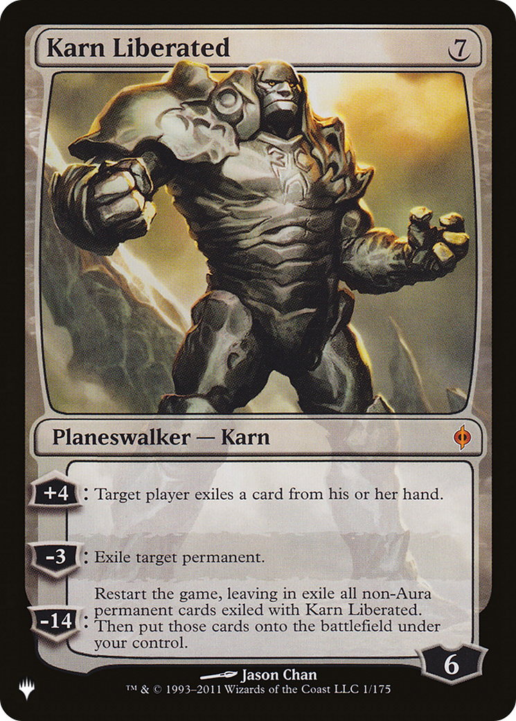 Karn Liberated (NPH-1) - The List