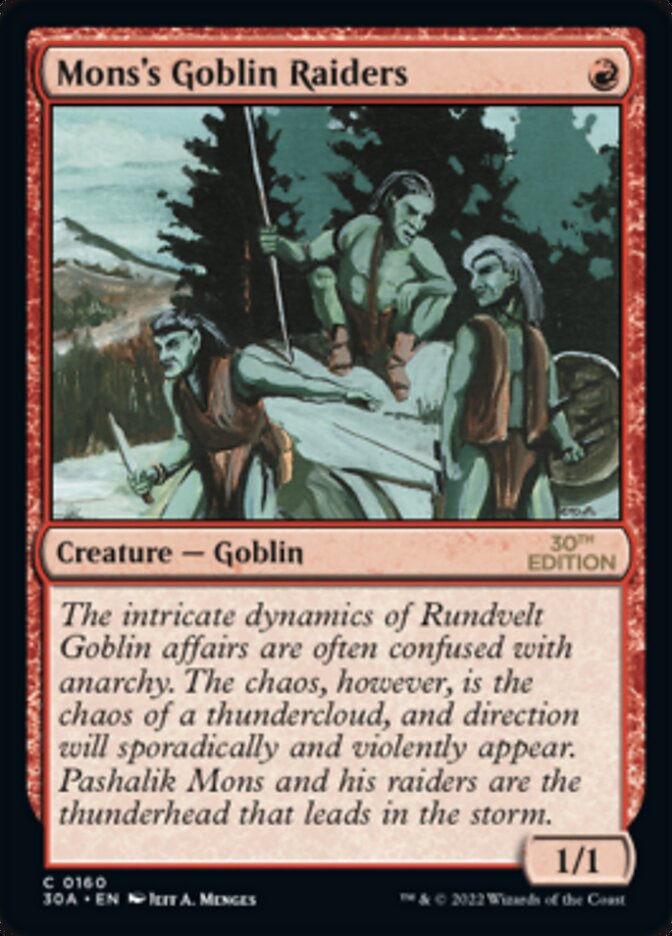 Mons's Goblin Raiders (160) - 30th Anniversary Edition