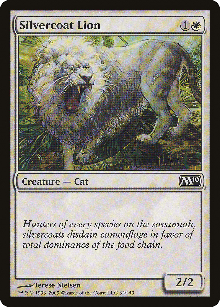 Silvercoat Lion [Magic 2010] Foil