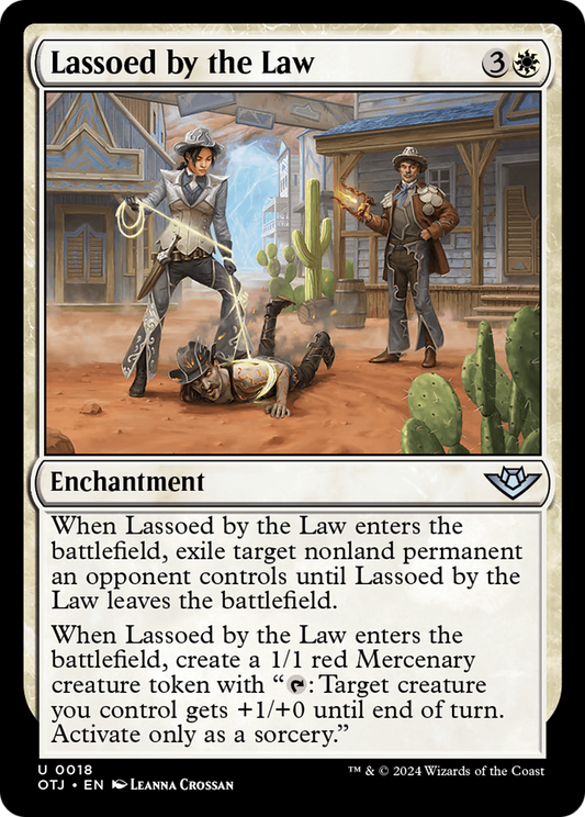 Lassoed by the Law (018) Foil - Outlaws of Thunder Junction