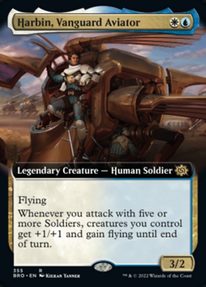 Harbin, Vanguard Aviator (Extended Art) [The Brothers' War] | Silver Goblin