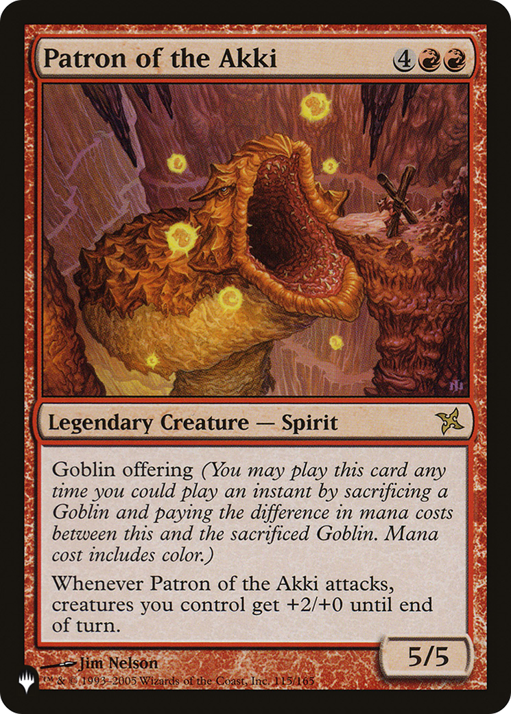 Patron of the Akki (BOK-115) - The List