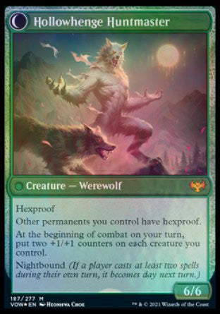 Avabruck Caretaker // Hollowhenge Huntmaster (187s) Foil - Innistrad: Crimson Vow Promos