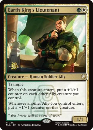 Earth King's Lieutenant (Prerelease) (217) Foil - Avatar: The Last Airbender